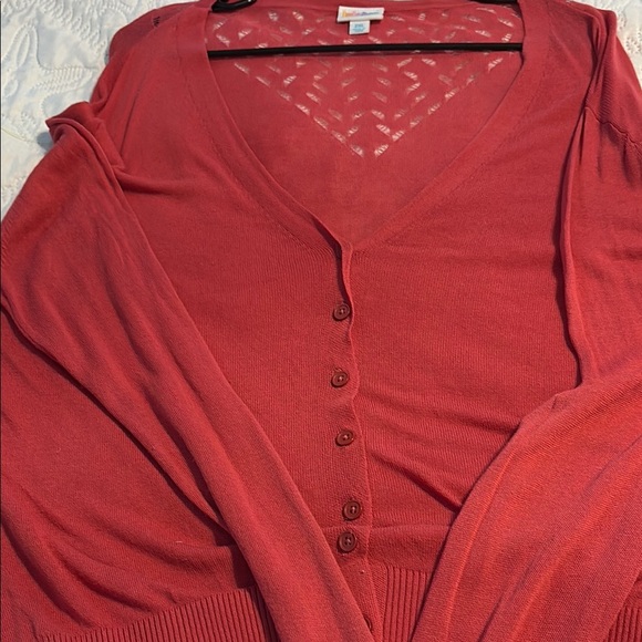 LuLaRoe Red Classic Cardigan Sweater - Picture 1 of 3